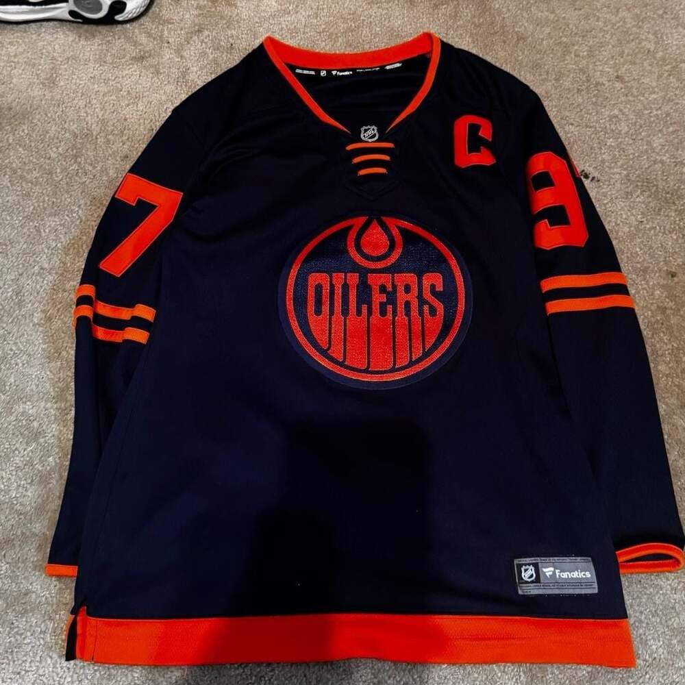 Fanatics Edmonton Oilers Alternate McDavid Jersey Navy Women’s Large